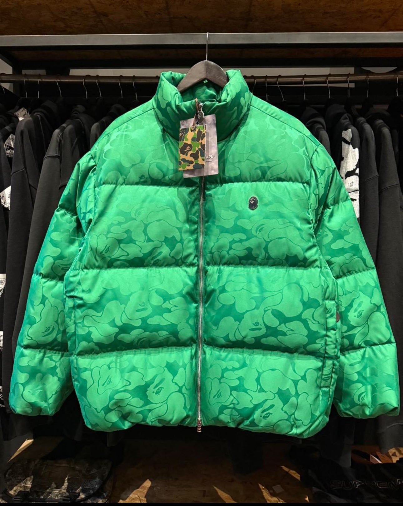 Green Puffer Winter Jacket