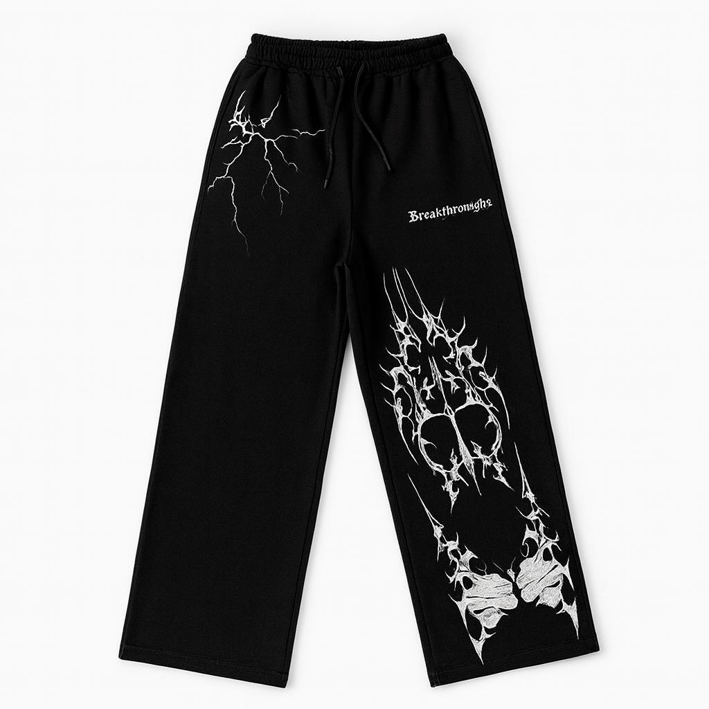Baggy Pants White & Black Both Designer Oversized TrackPant