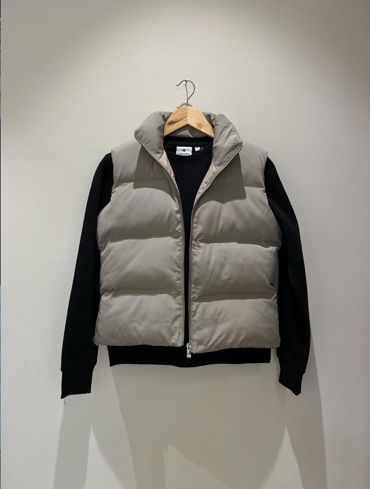 Sleeveless Puffer With SweatShirt Combo Winter Wear Brown Black