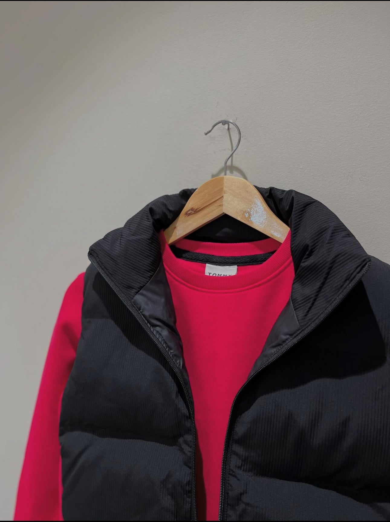 Sleeveless Puffer With SweatShirt Combo Winter Wear