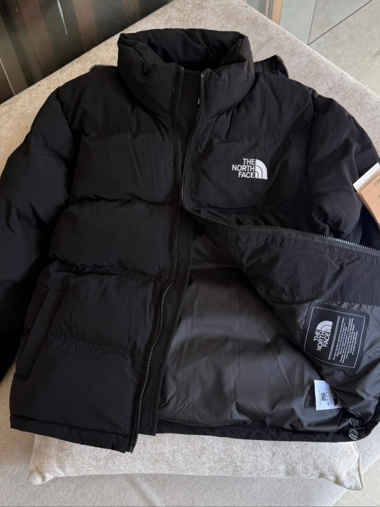 The North Face puffer winter jacket Black